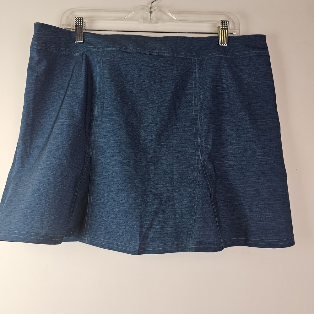 RipSkirt Hawaii heathered‎ navy blue adjustable mini skirt XL surf beach hike